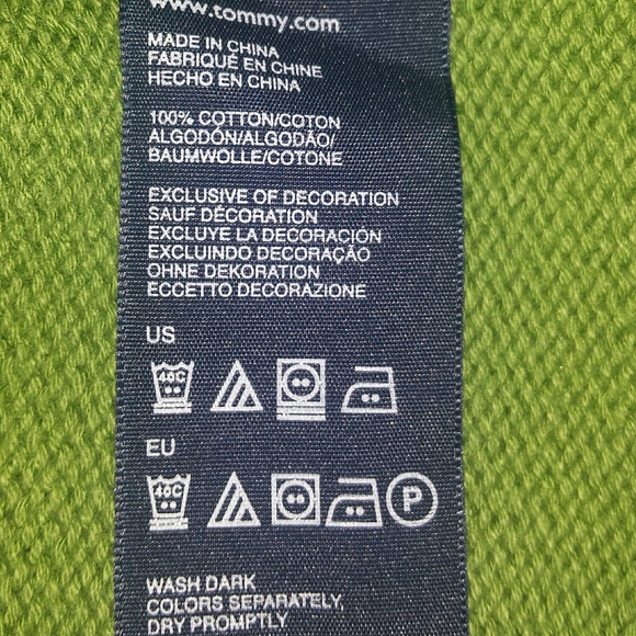 Tommy Hilfiger Green 1/2 Zip Collar Sweater - Picture 11 of 11